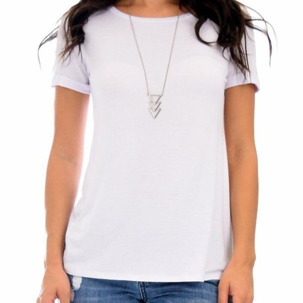 Lyss Loo The New Classic Cuffed Sleeve Tunic Top